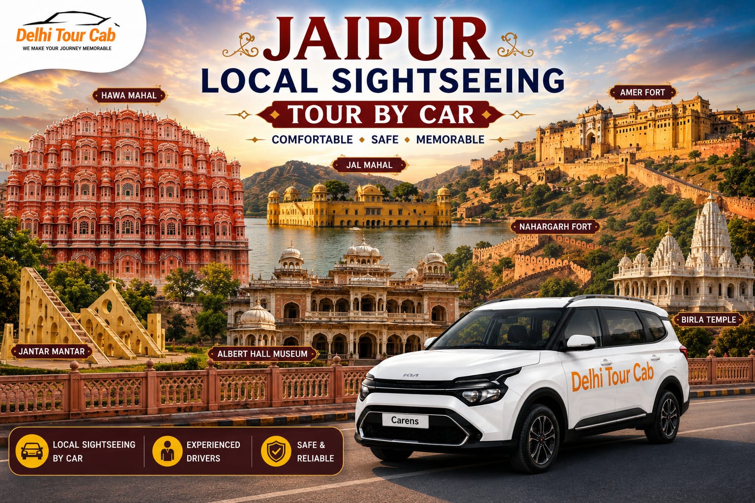 Jaipur local sightseeing tour by car