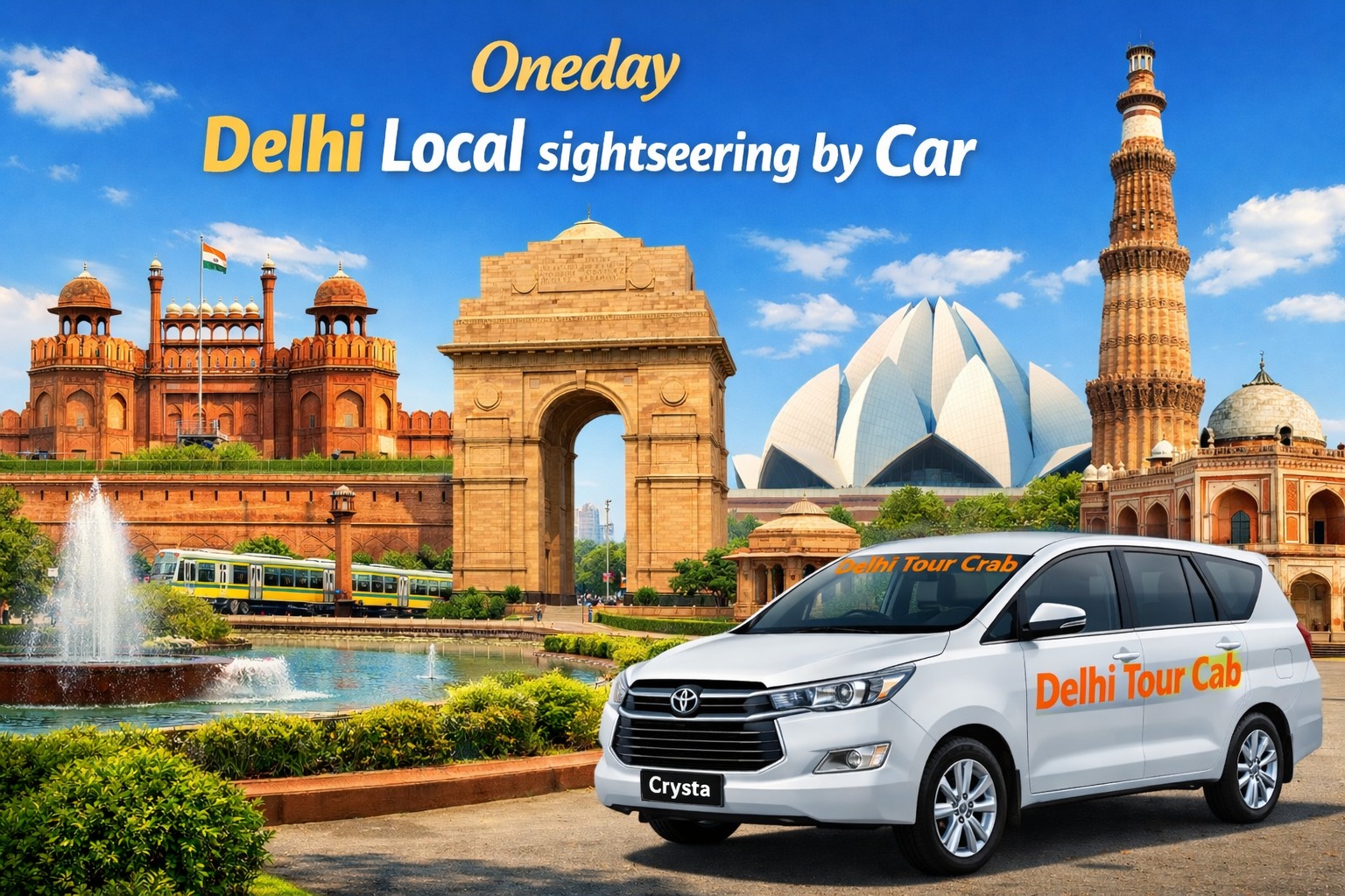 Oneday Delhi Local Sightseen by car